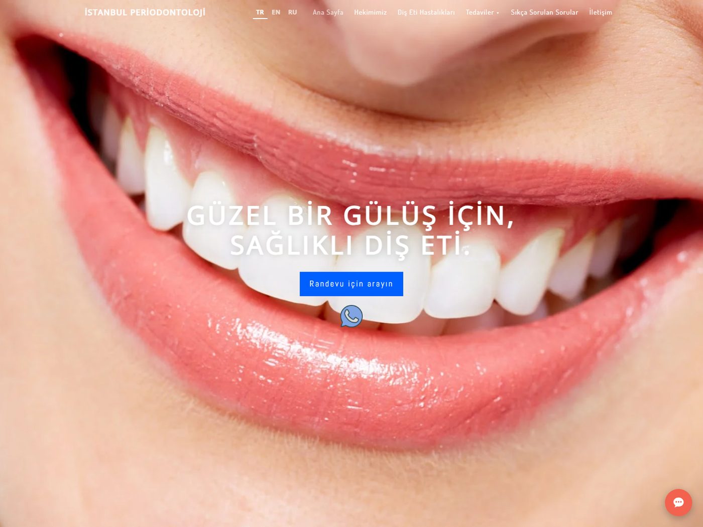 Diş Eti İstanbul web sitesi ekran görüntüsü