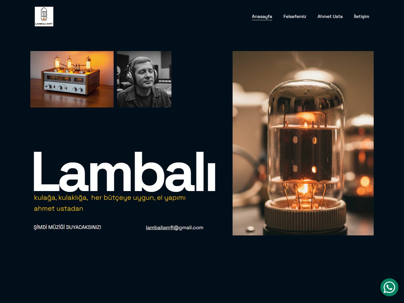 Lambalı Amfi web sitesi ekran görüntüsü